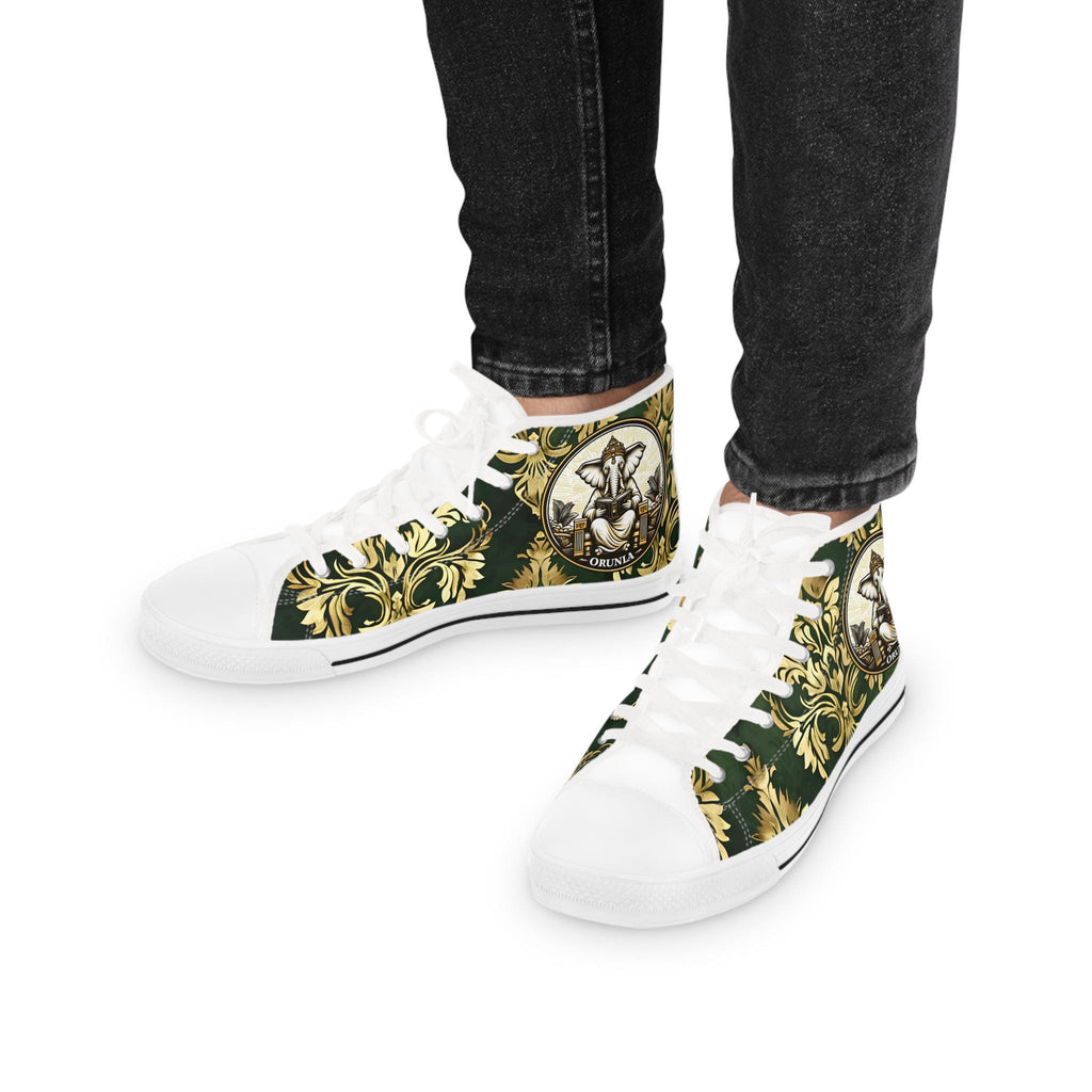 Orisha Based ORUNLA High Top Sneakers! Gift for devotee,godparent,or babalow! Stylish Spiritual footwear!