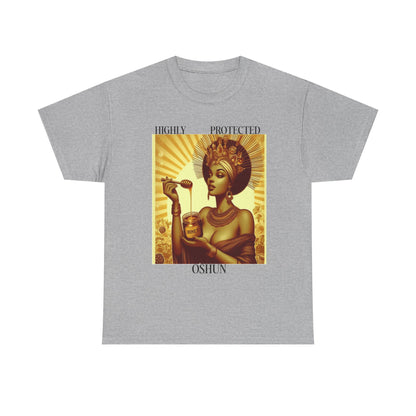 Highly Protected Oshun Tee, Spiritual T-Shirt, Goddess Apparel, Affirmation Shirt, Gift for Her, Boho Style Clothing