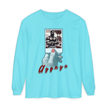 Polaroid Aggayú (Agayu) Long Sleeve Tee for Devotee & Godparent! Orisha Polaroid Collection