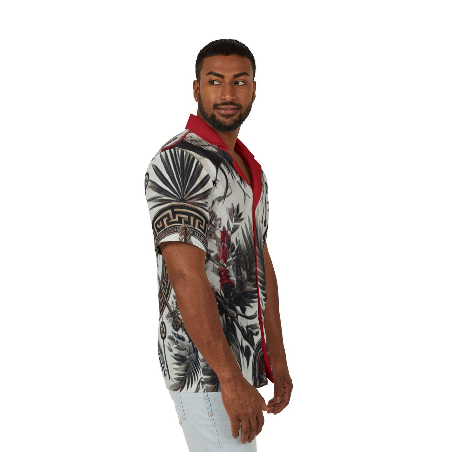 Orisha Ellegua Hawaiian Style Button Down Shirt - Gift for Devotee or Godparent