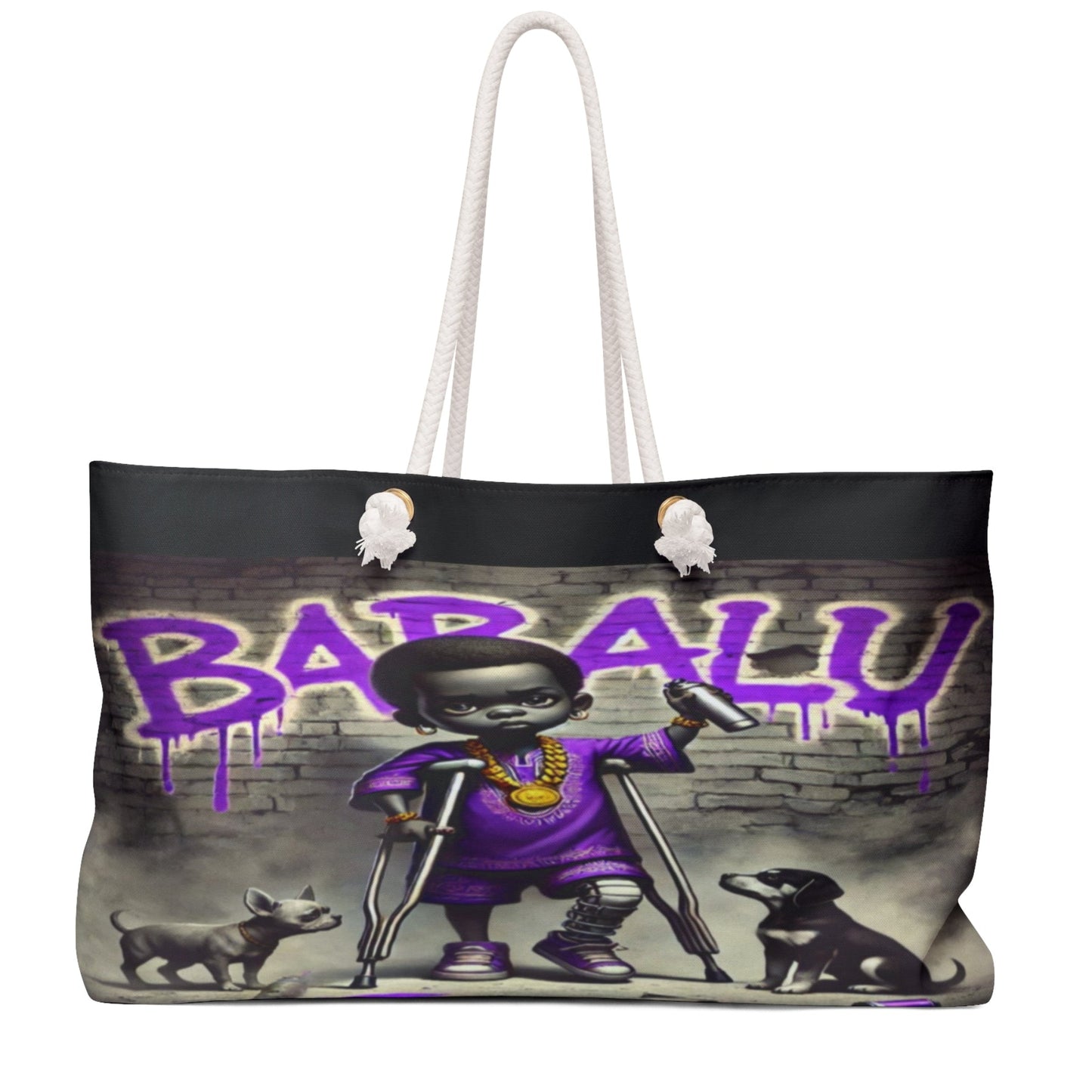 Orisha BABALU-AYE, Street Inspired Ladies Weekender Bag! Gift For Devotee Or GodParent!