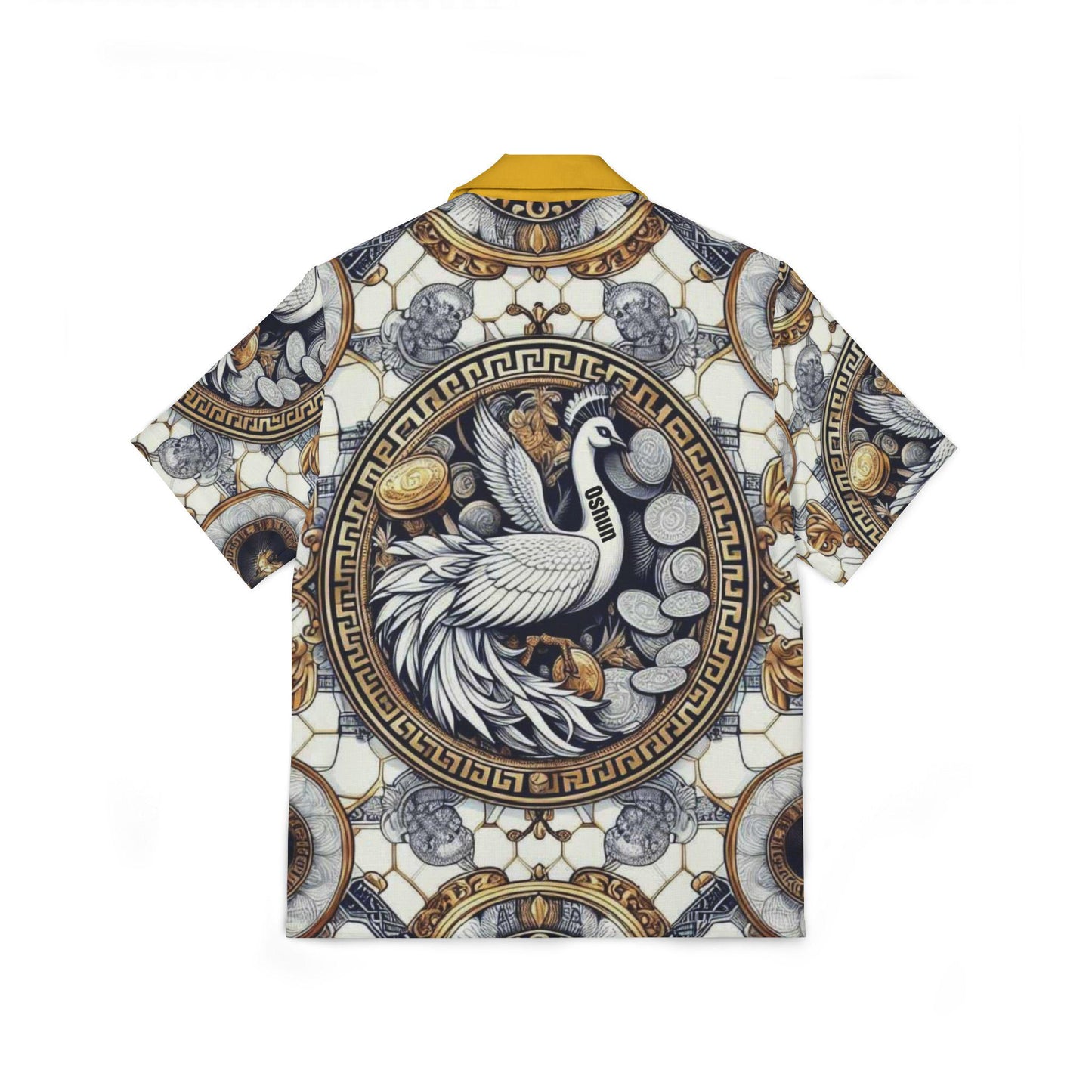 Orisha Oshun Hawaiian Style Button Down Shirt - Gift for Devotee or Godparent