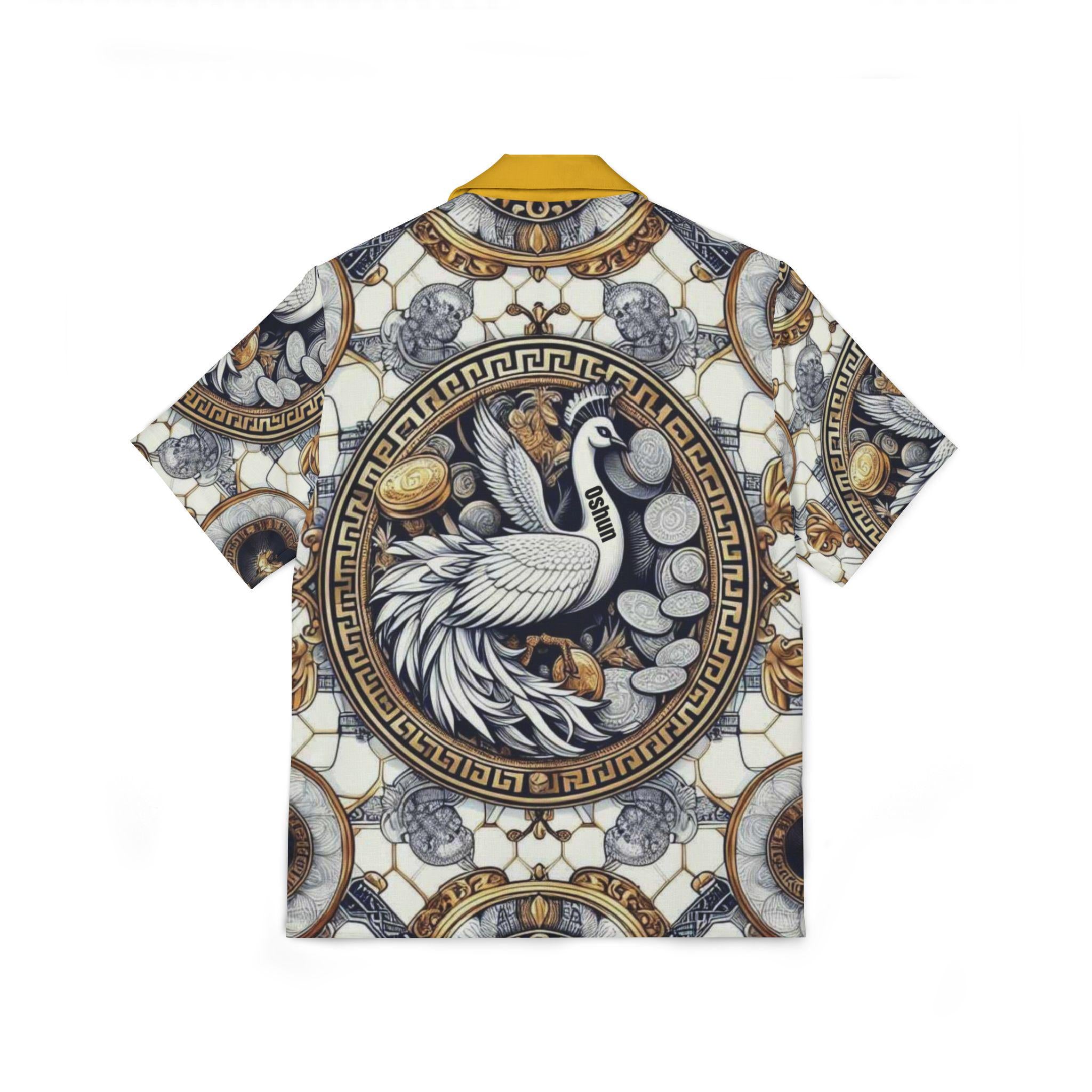 Orisha Oshun Hawaiian Style Button Down Shirt - Gift for Devotee or Godparent