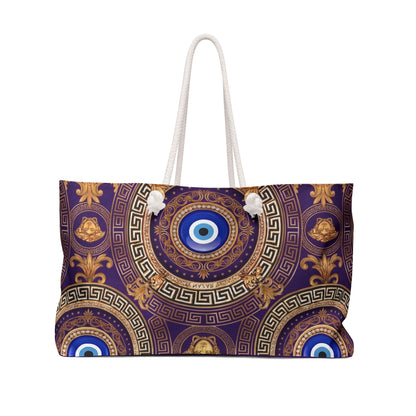 Nazar Evil Eye Weekender Bag — Violet