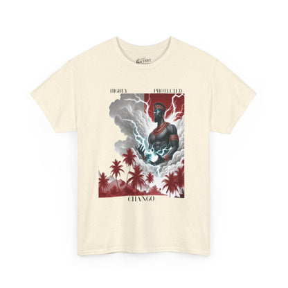 Highly Protected CHANGO Graphic Tee,Gift for godparent or Devotee, Ashe Chango Tshirt