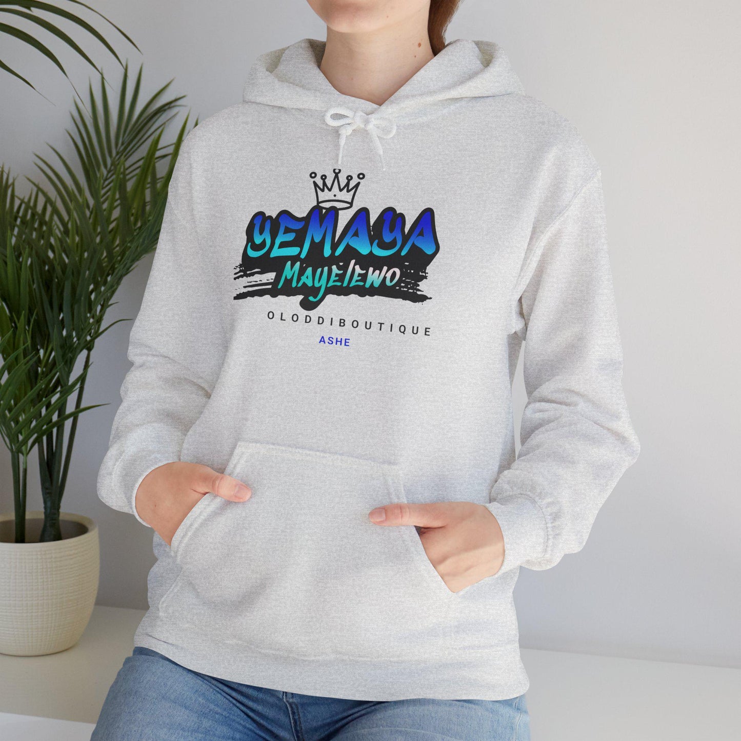 Yemayá MAYELEWO, Orisha inspired Unisex Hoodie!! Gift for devotee or Godparent! Omo YEMAYÁ hoodie!