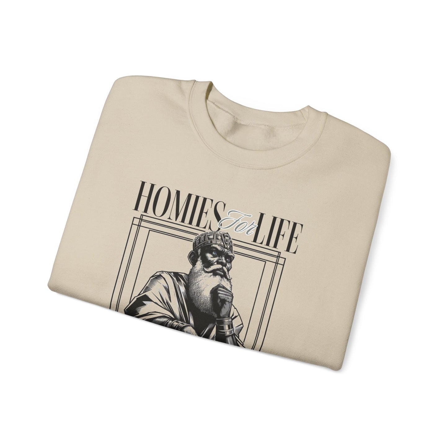 Homies for Life,OBATALA Eshu and Me Sweatshirt, Gift for Godparent or Devotee!!