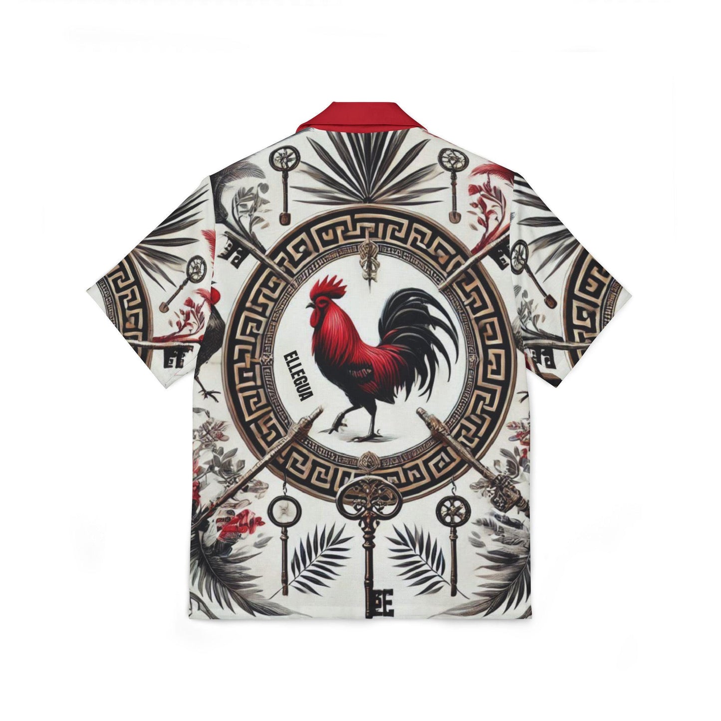 Orisha Ellegua Hawaiian Style Button Down Shirt - Gift for Devotee or Godparent
