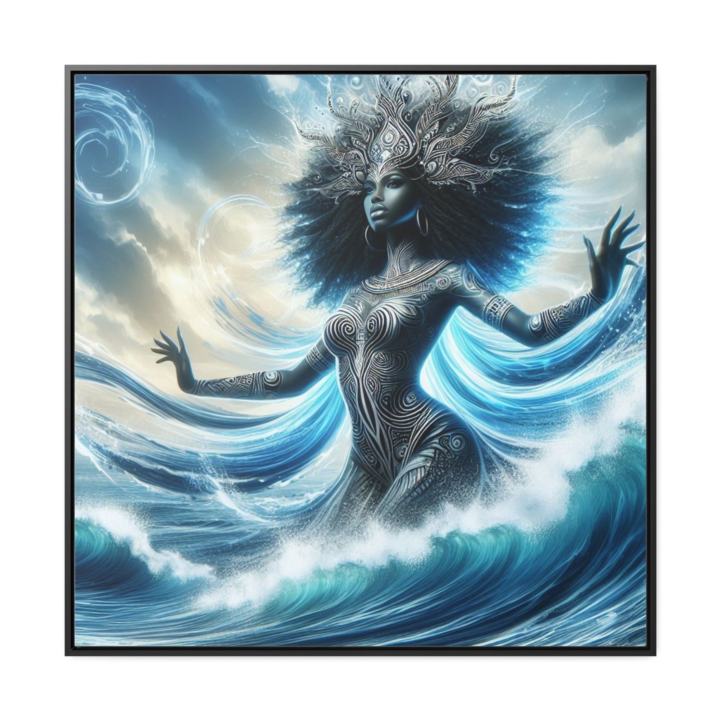 Maferefun YEMAYA Gallery Canvas Wrap – Orisha Altar & Shrine Art | Gift for Devotee or Godparent
