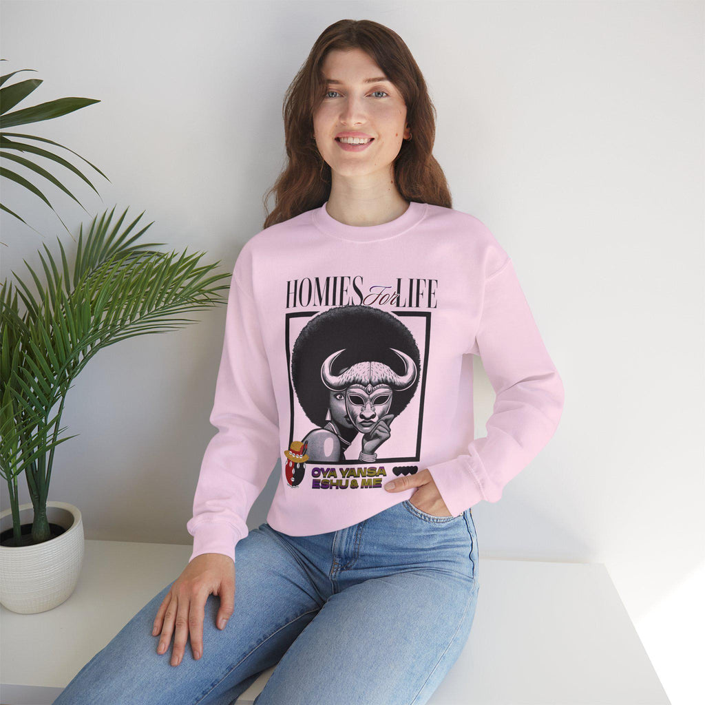 Homies for Life, Oya Eshu and Me Sweatshirt, Gift for Godparent or Devotee!
