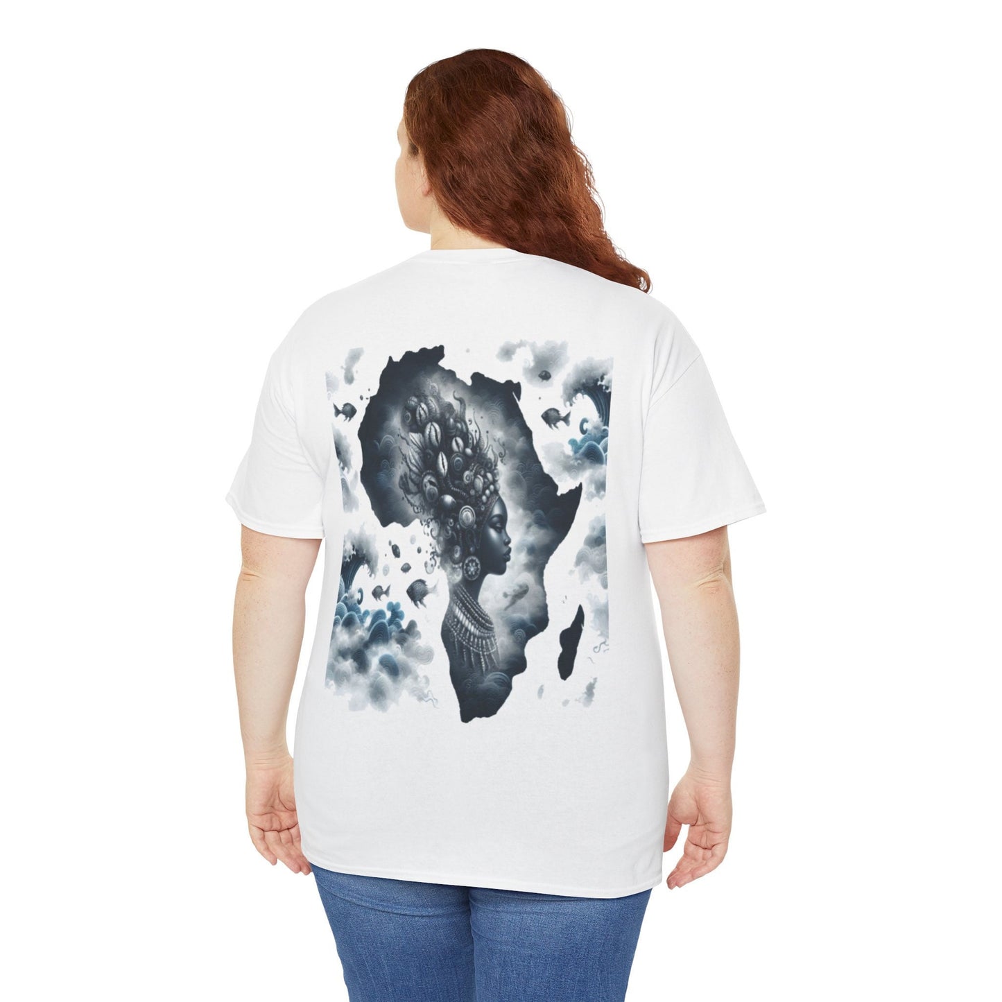 Maferefun Yemaya "A Queen in Africa" t-shirt! Orisha based, Lucumi Tradition, Urban Style Tee! Gift for godparent or devotee