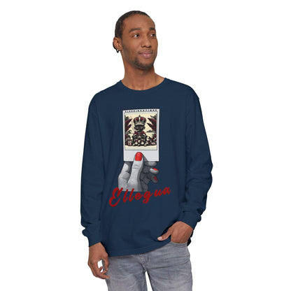 Polaroid Eleggua (Elegua) Long Sleeve Tee for Devotee & Godparent ! Orisha Polaroid Collection
