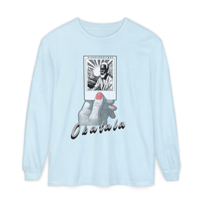 Polaroid Obatala Long Sleeve Tee for Devotee & Godparent ! Orisha Polaroid Collection