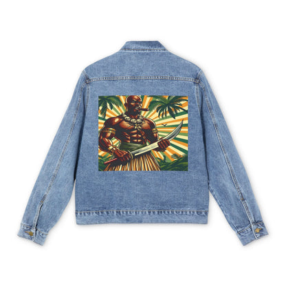 Orisha OGGUN Denim Jean Jacket! Gift for Godparents or Devotee