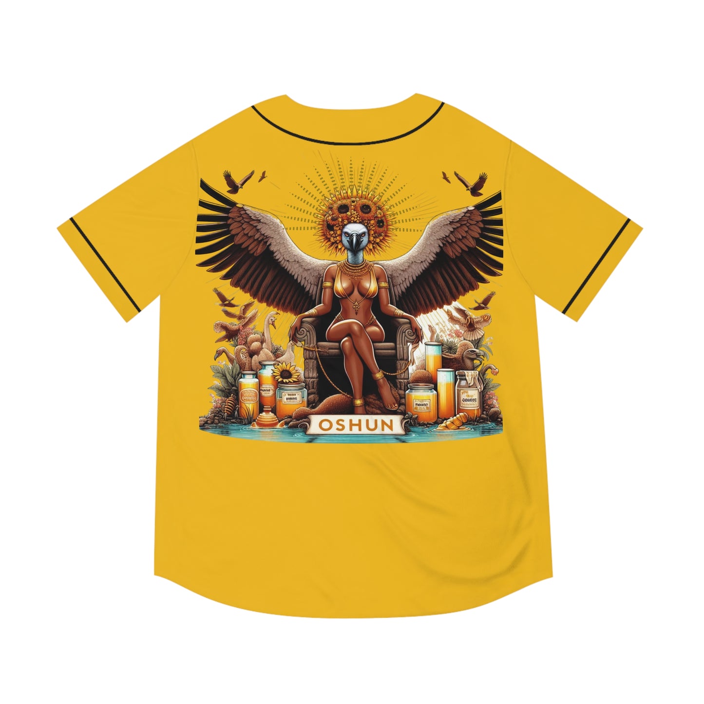 Ashe OSHUN jersey, Royal Crowned Vulture, ORISHA Based Urban Style Jersey