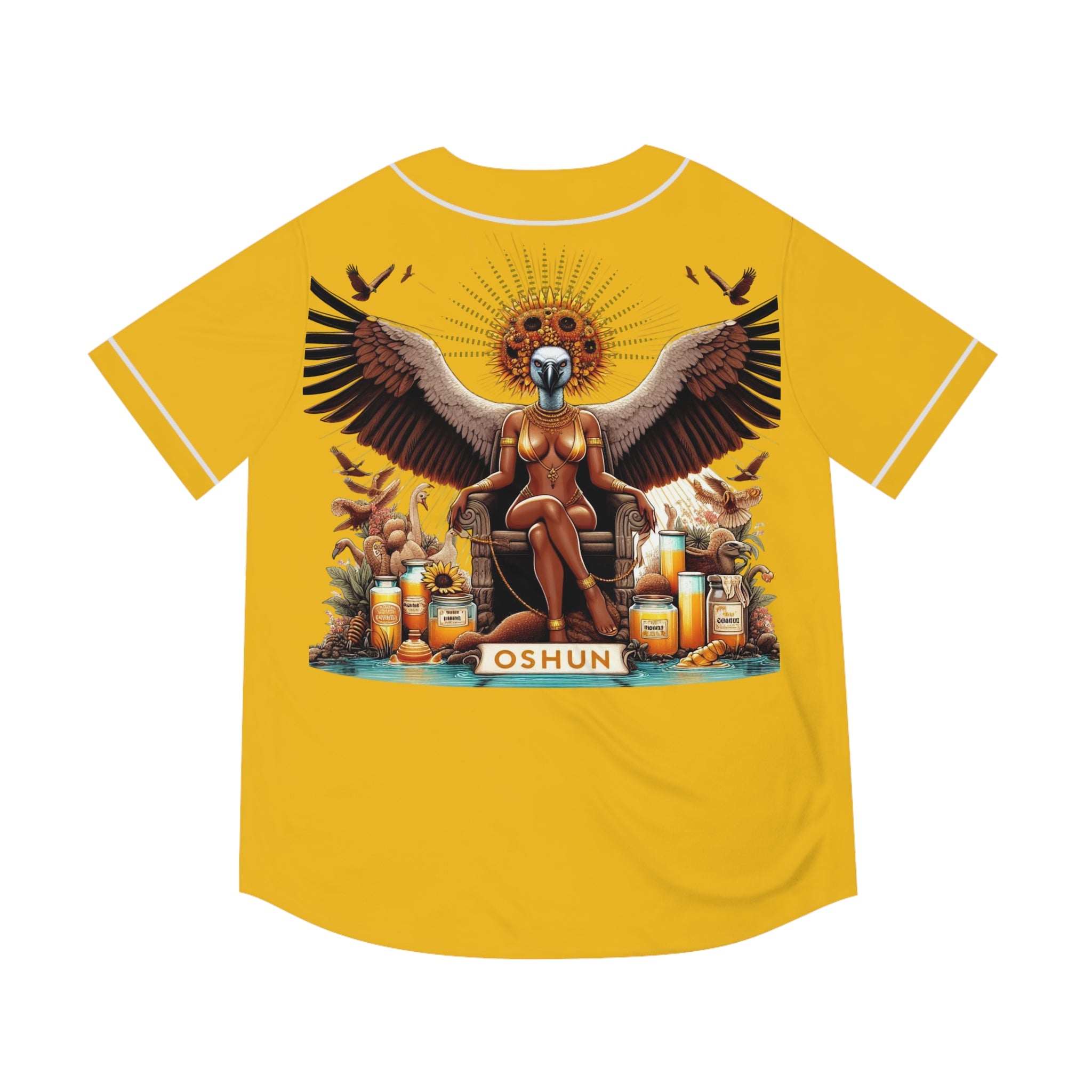 Ashe OSHUN jersey, Royal Crowned Vulture, ORISHA Based Urban Style Jersey