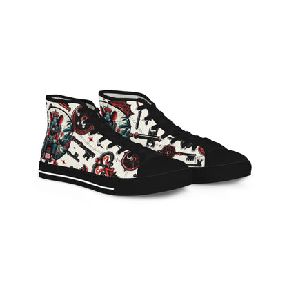 Orisha Eshu “Key Holder” High Top Sneakers – Gift for Devotee or Godparent