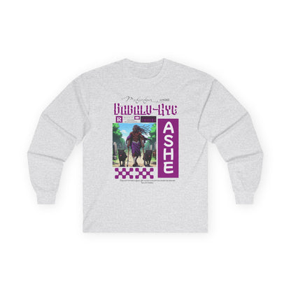 Orisha Babalu Aye Anime-Inspired Long Sleeve T-Shirt - Gift for Devotee or Godparent