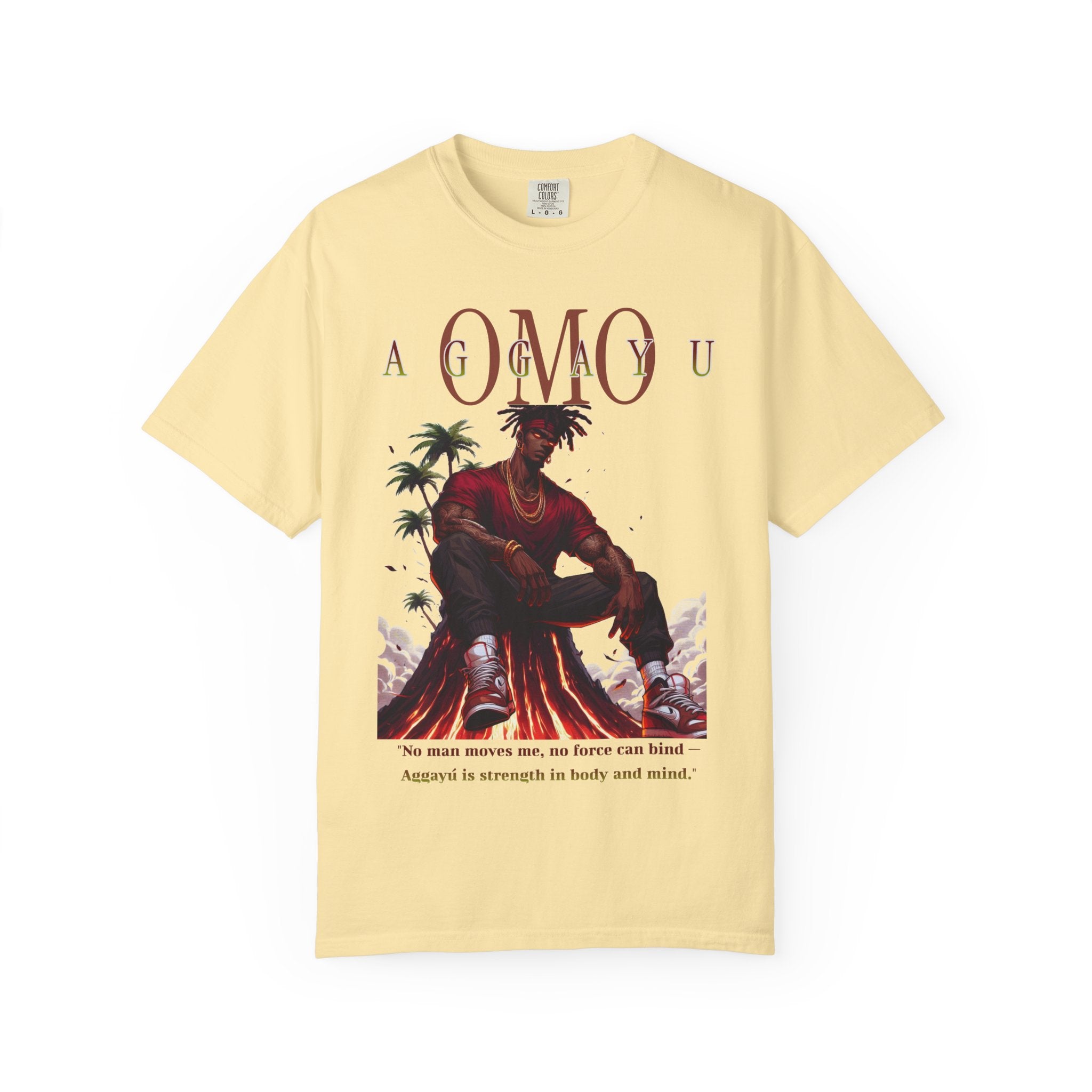 Omo Agayu Orisha-Inspired Comfort Colors T-Shirt – Gift for Devotee or Godparent