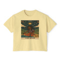 STAR Tarot cute Boxy Tee, Boho Shirt, Astrology Gift, Festival Outfit, Everyday Wear, Spiritual Apparel