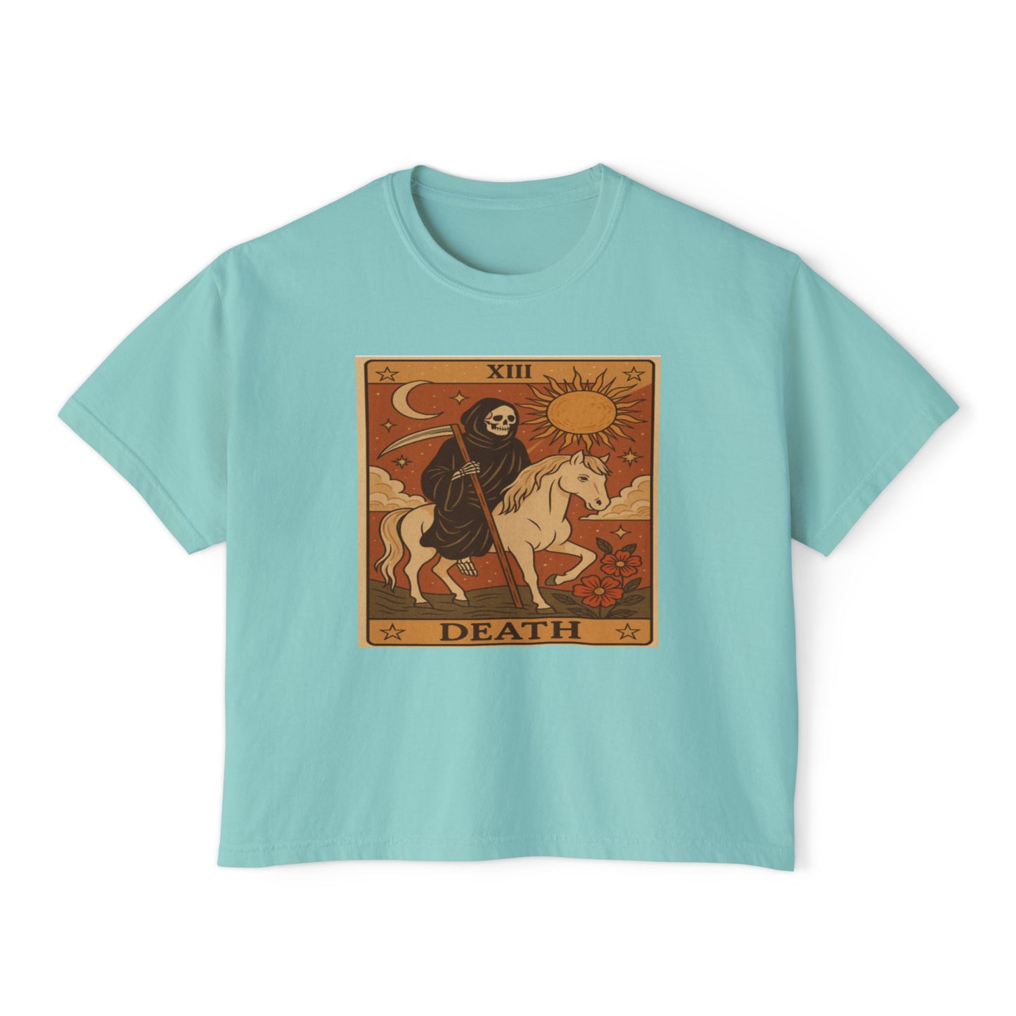 Tarot DEATH Cute Graphic, Casual Fashion, Gothic Style, Unique Gift, Everyday Wear,Spiritual Tshirt