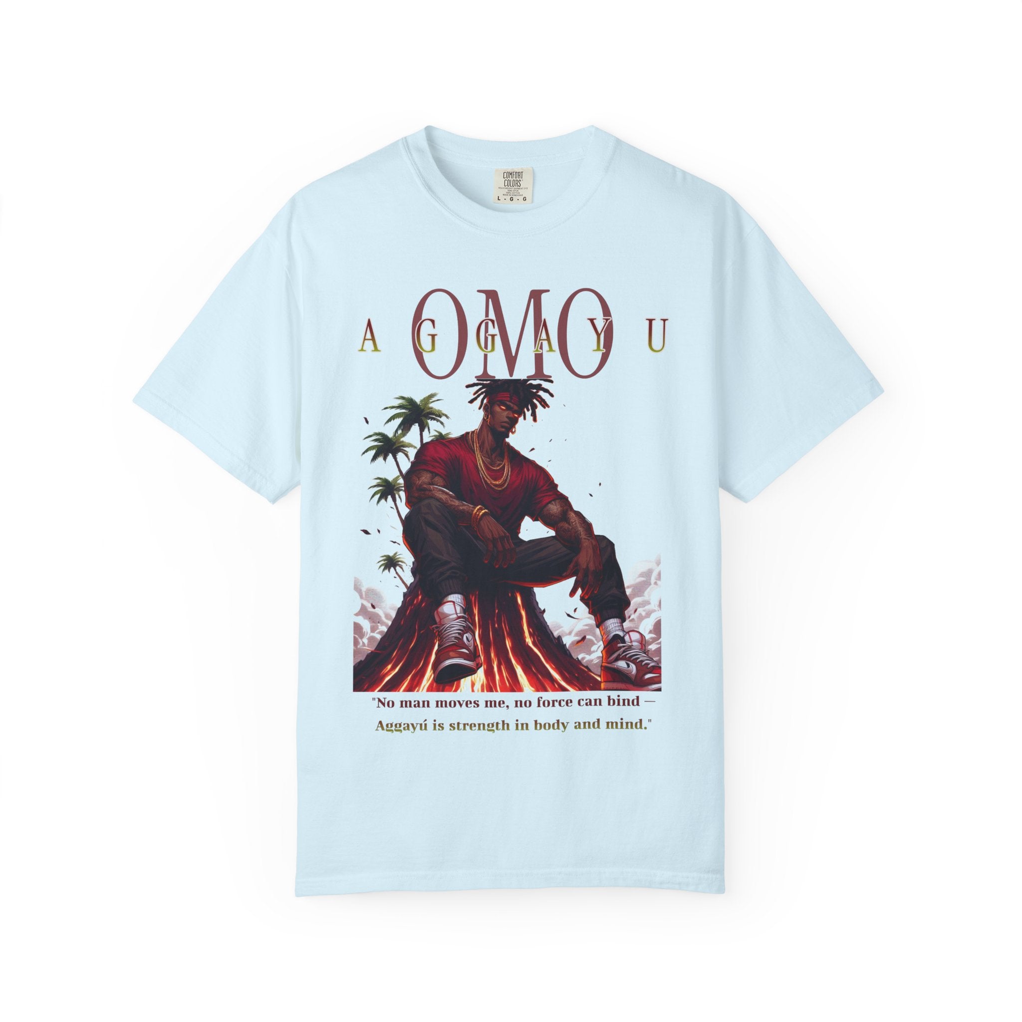 Omo Agayu Orisha-Inspired Comfort Colors T-Shirt – Gift for Devotee or Godparent