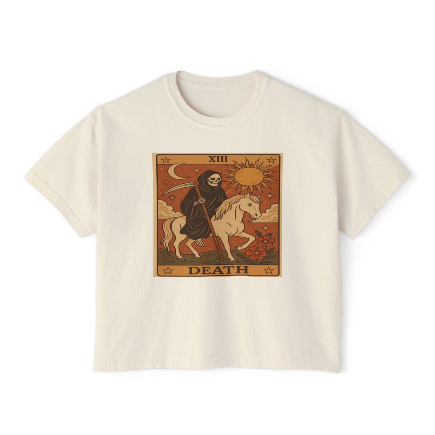 Tarot DEATH Cute Graphic, Casual Fashion, Gothic Style, Unique Gift, Everyday Wear,Spiritual Tshirt