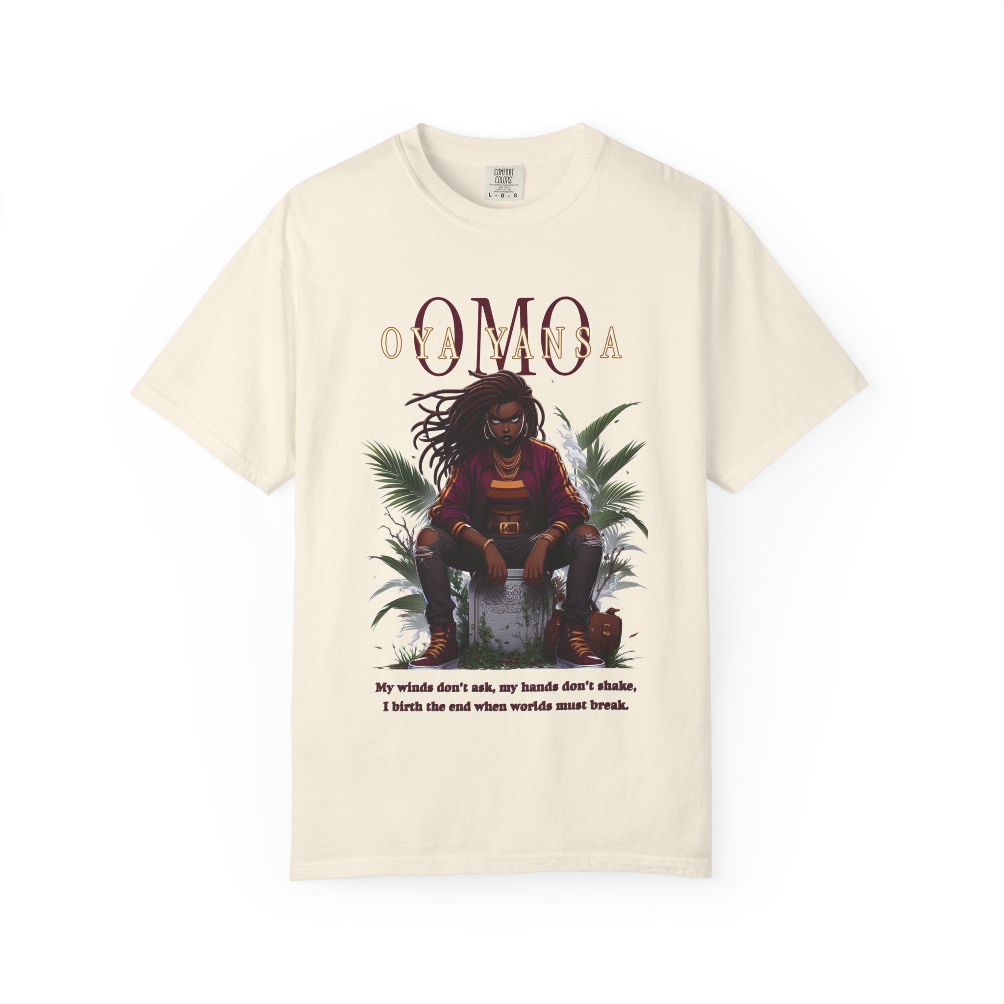 Omo OYA YANSA Shirt, Afro-Spiritual Tee Gift for Godparent or Devotee! Orisha Inspired Comfort Colors T-Shirt