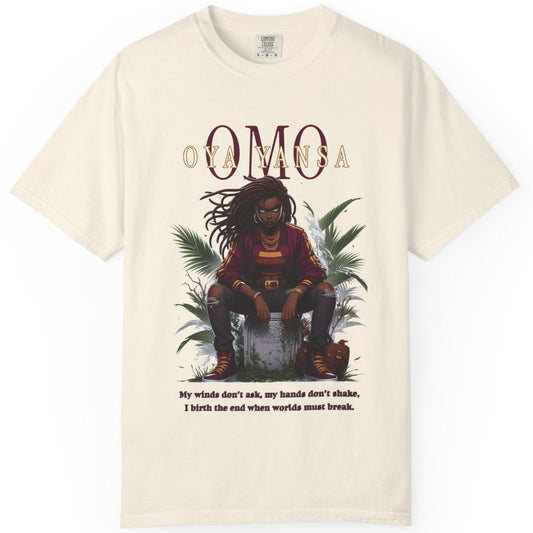 Omo OYA YANSA Shirt, Afro-Spiritual Tee Gift for Godparent or Devotee! Orisha Inspired Comfort Colors T-Shirt