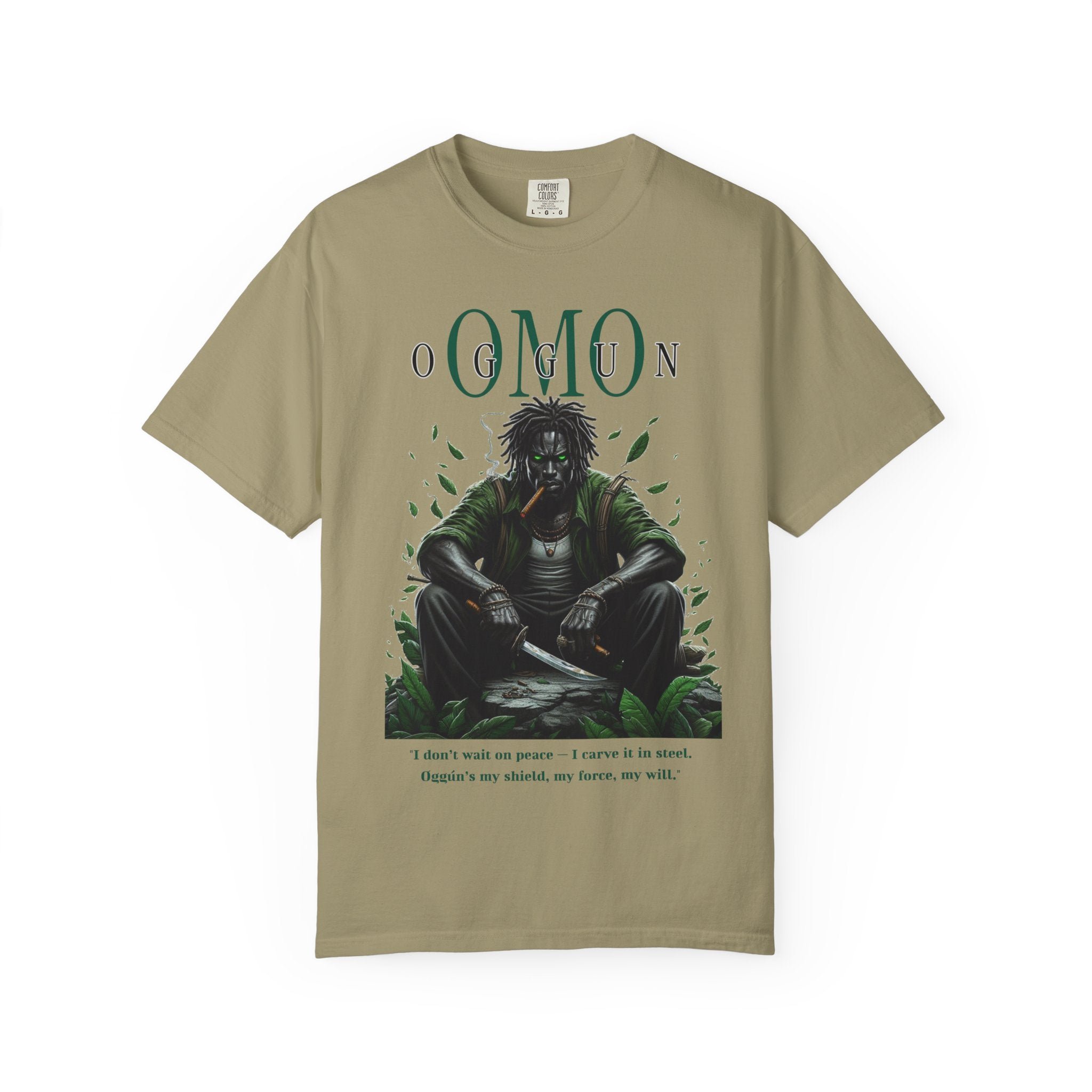 Omo OGUN Shirt ,Afro-Spiritual Tee Gift for Godparent or Devotee ,Orisha Inspired Comfort Colors T-Shirt