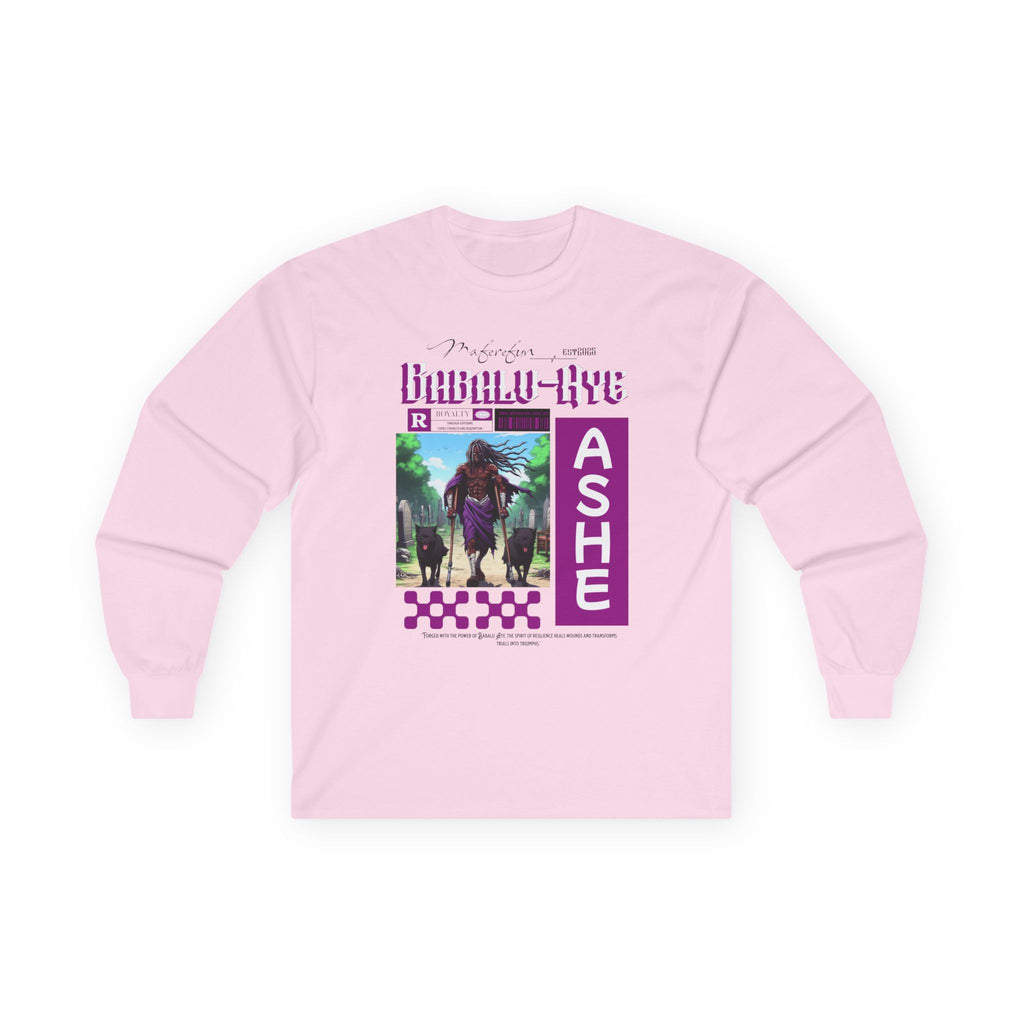 Orisha Babalu Aye Anime-Inspired Long Sleeve T-Shirt - Gift for Devotee or Godparent