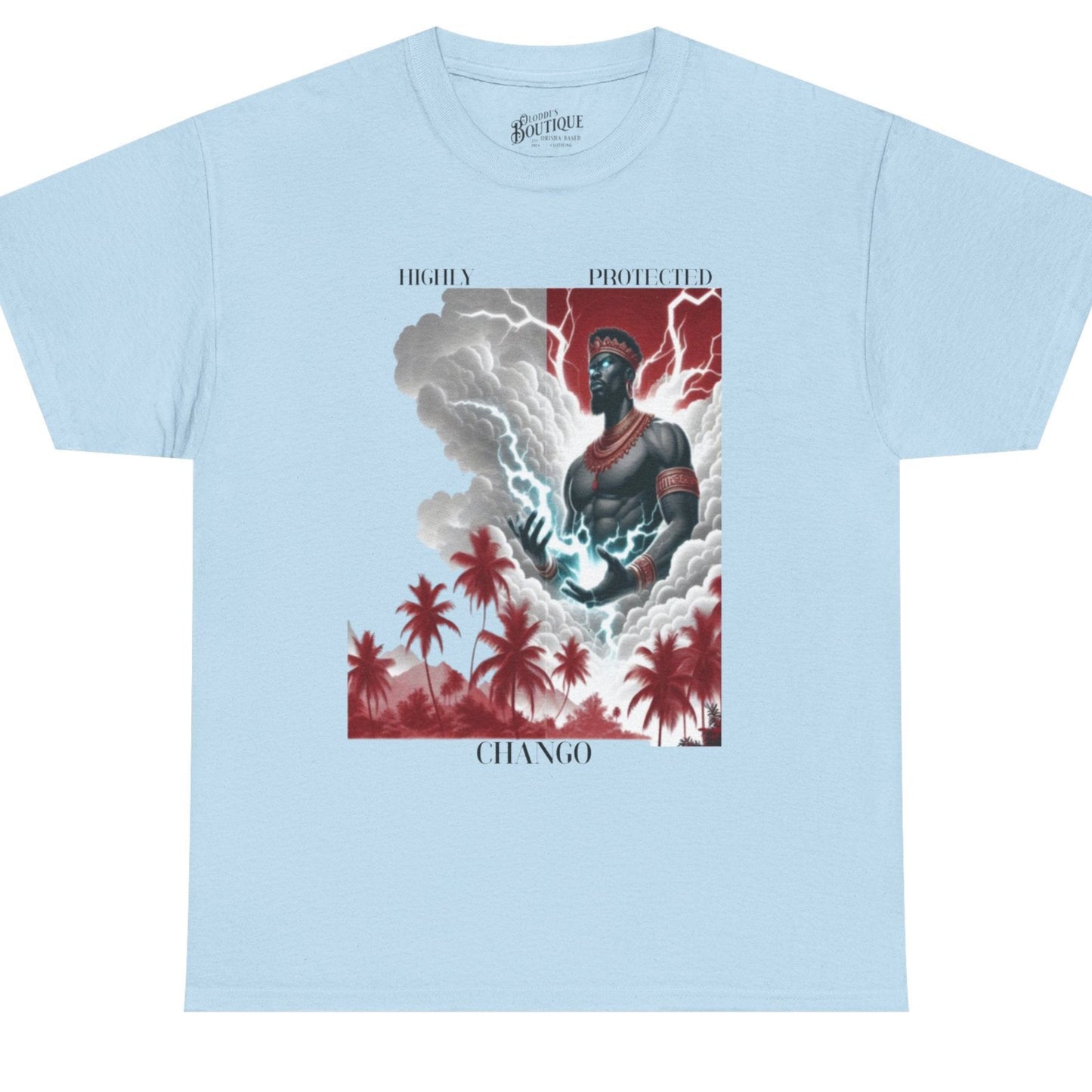 Omo Chango "Highly Protected" Graphic T-Shirt – Gift for Devotee or Godparent