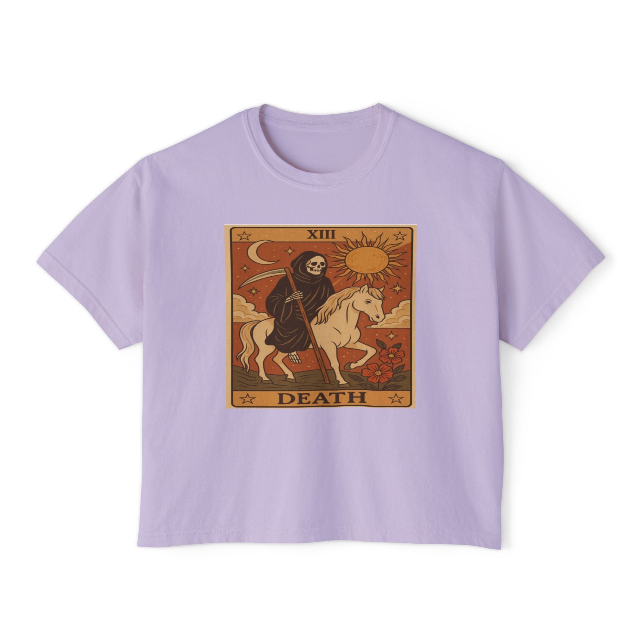 Tarot DEATH Cute Graphic, Casual Fashion, Gothic Style, Unique Gift, Everyday Wear,Spiritual Tshirt
