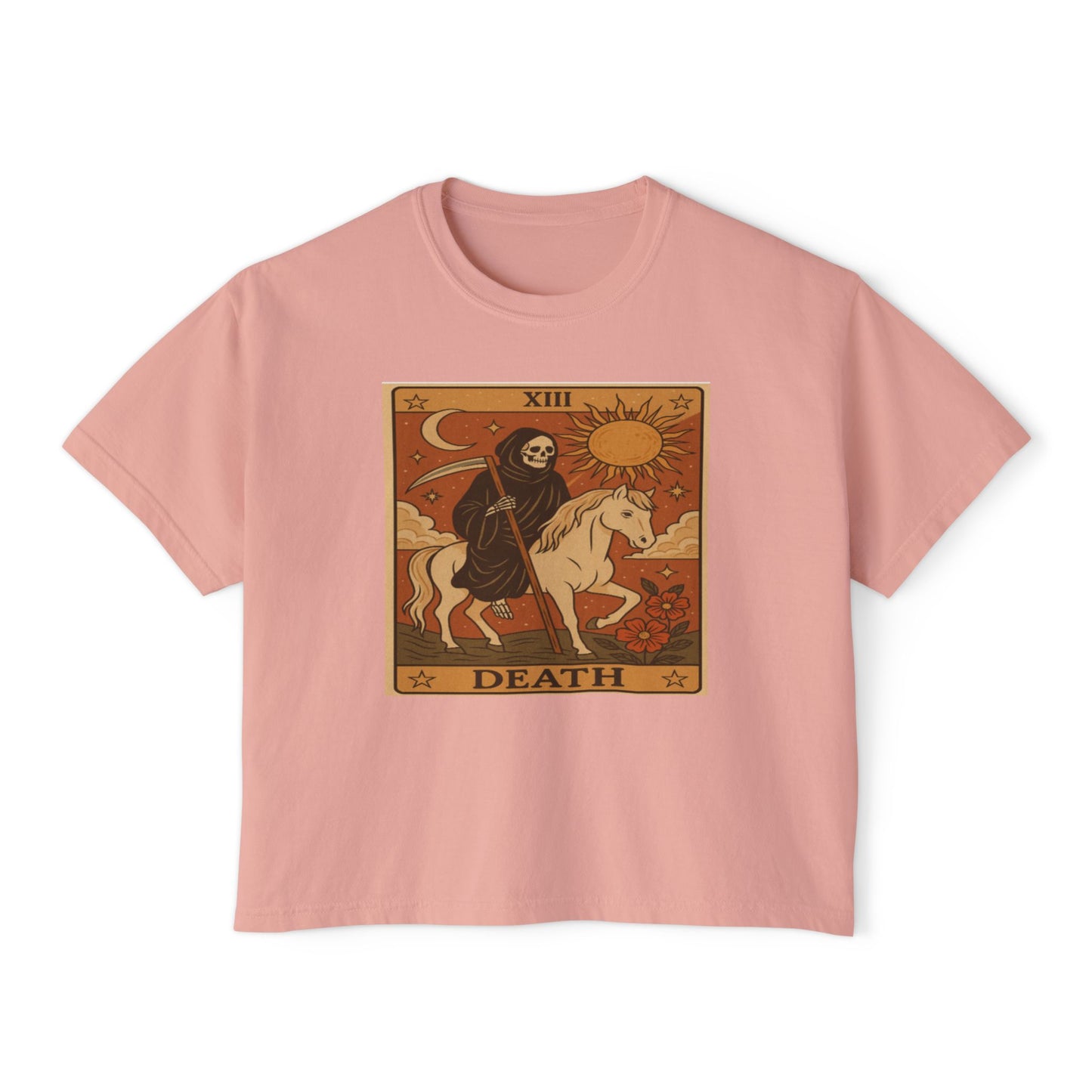 Tarot DEATH Cute Graphic, Casual Fashion, Gothic Style, Unique Gift, Everyday Wear,Spiritual Tshirt