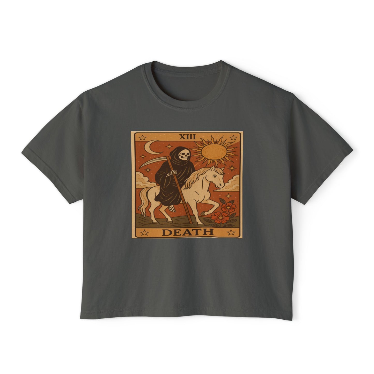 Tarot DEATH Cute Graphic, Casual Fashion, Gothic Style, Unique Gift, Everyday Wear,Spiritual Tshirt