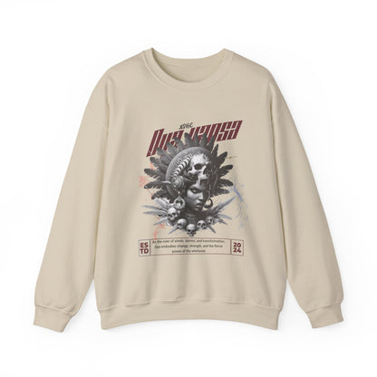 Orisha Oya Yansá “Marble Royalty” Sweatshirt – Ruler of Storms | Gift for Devotee or Godparent