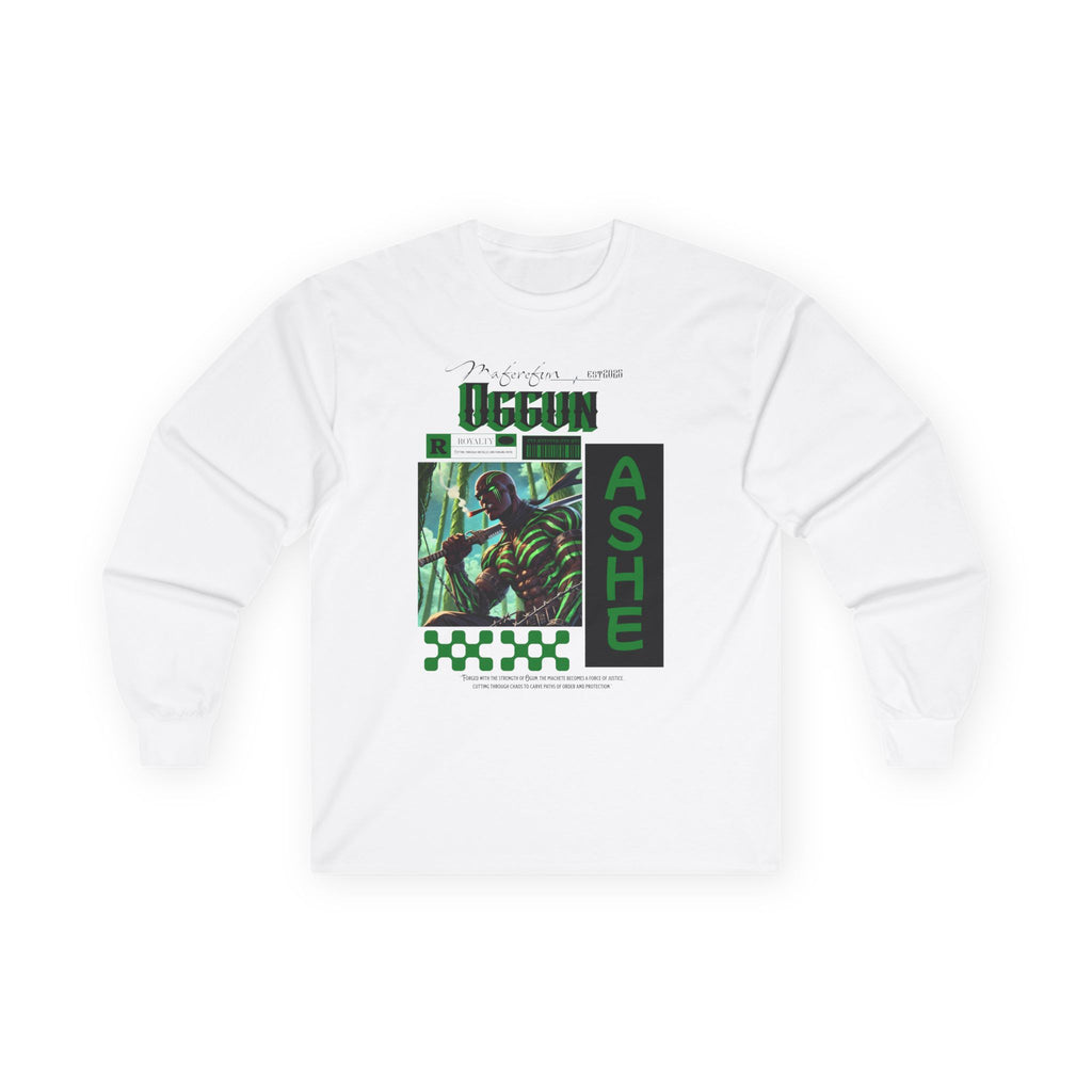 ANIME inspired Orisha OGGUN Long Sleeve Tshirt! Gift for Devotee or GodParent!