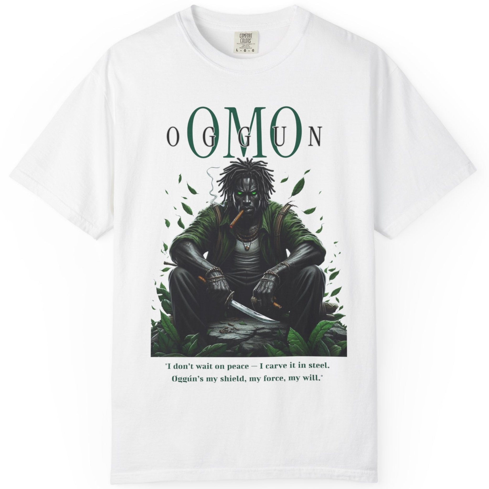 Omo OGUN Shirt ,Afro-Spiritual Tee Gift for Godparent or Devotee ,Orisha Inspired Comfort Colors T-Shirt