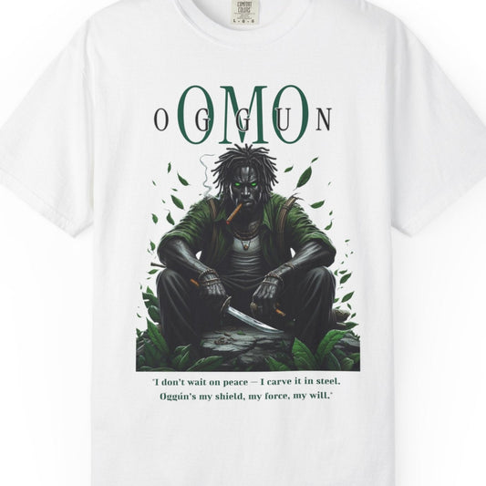 Omo OGUN Shirt ,Afro-Spiritual Tee Gift for Godparent or Devotee ,Orisha Inspired Comfort Colors T-Shirt