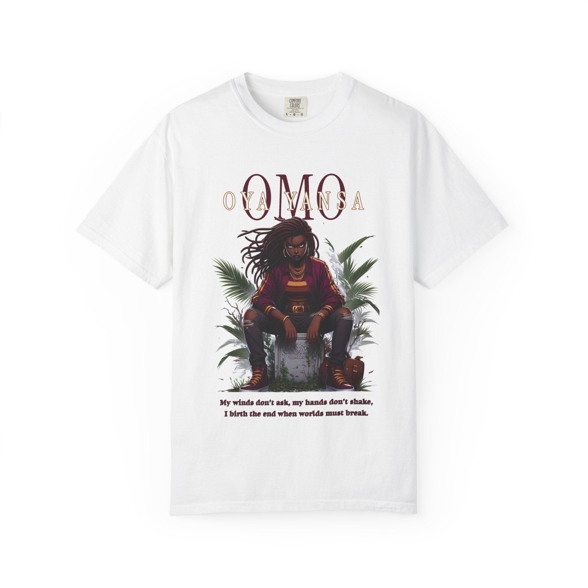 Omo OYA YANSA Shirt, Afro-Spiritual Tee Gift for Godparent or Devotee! Orisha Inspired Comfort Colors T-Shirt