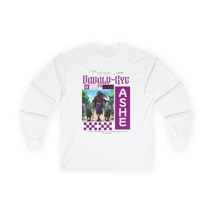 Orisha Babalu Aye Anime-Inspired Long Sleeve T-Shirt - Gift for Devotee or Godparent