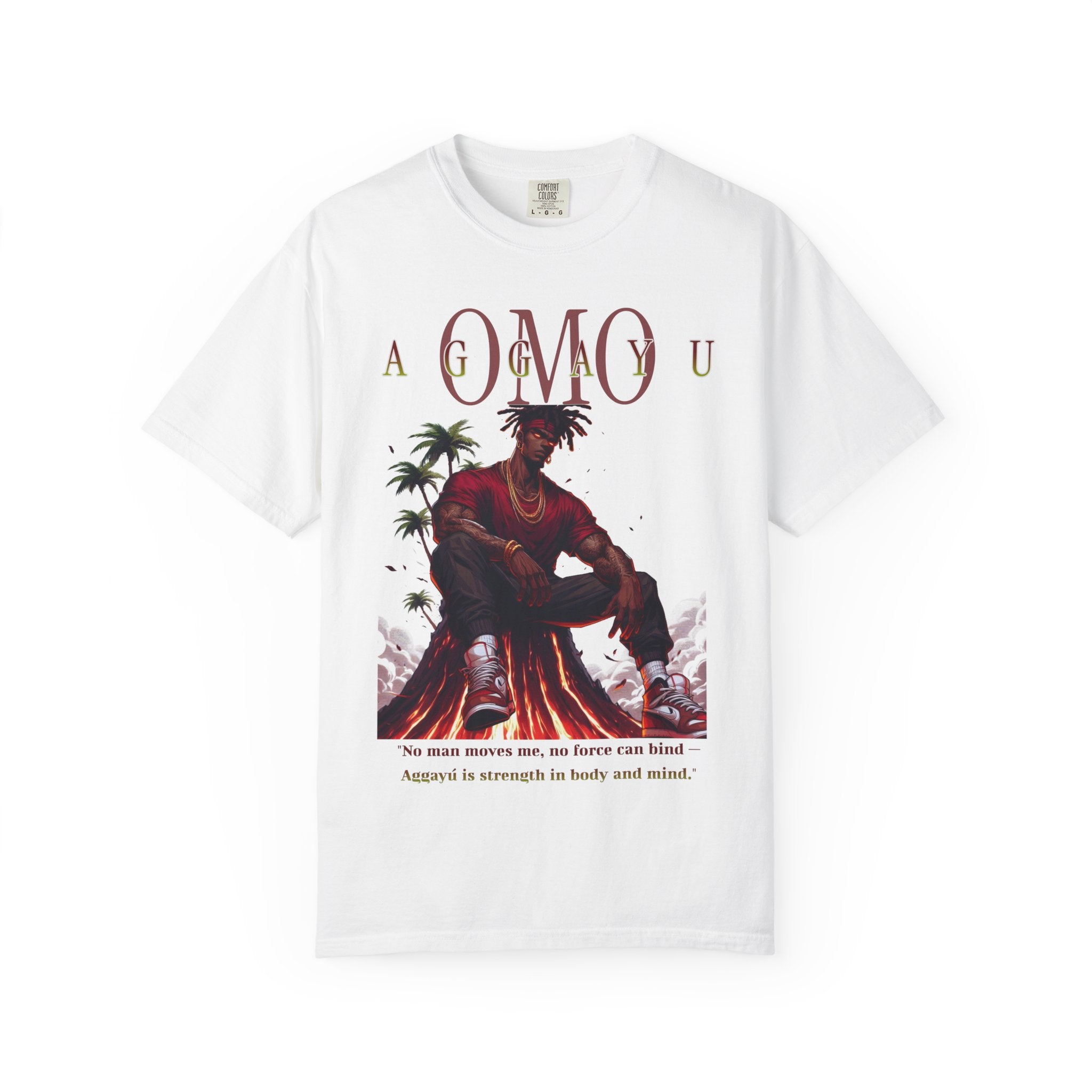 Omo Agayu Orisha-Inspired Comfort Colors T-Shirt – Gift for Devotee or Godparent