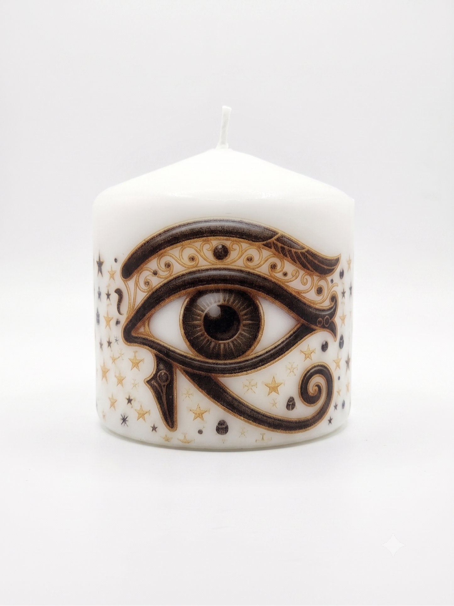 Eye of Protection Luxury Ritual Set: 13-Inch Resin Tray, Real Wax Mini Jumbo Candle & Shielding Oil