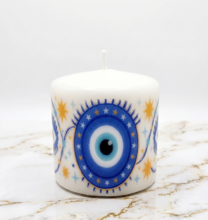 Gypsy "The Seer" Bundle - 13” Handcrafted Resin Altar Tray with Handles, 3rd Eye Oil & Mini Jumbo Candle Set