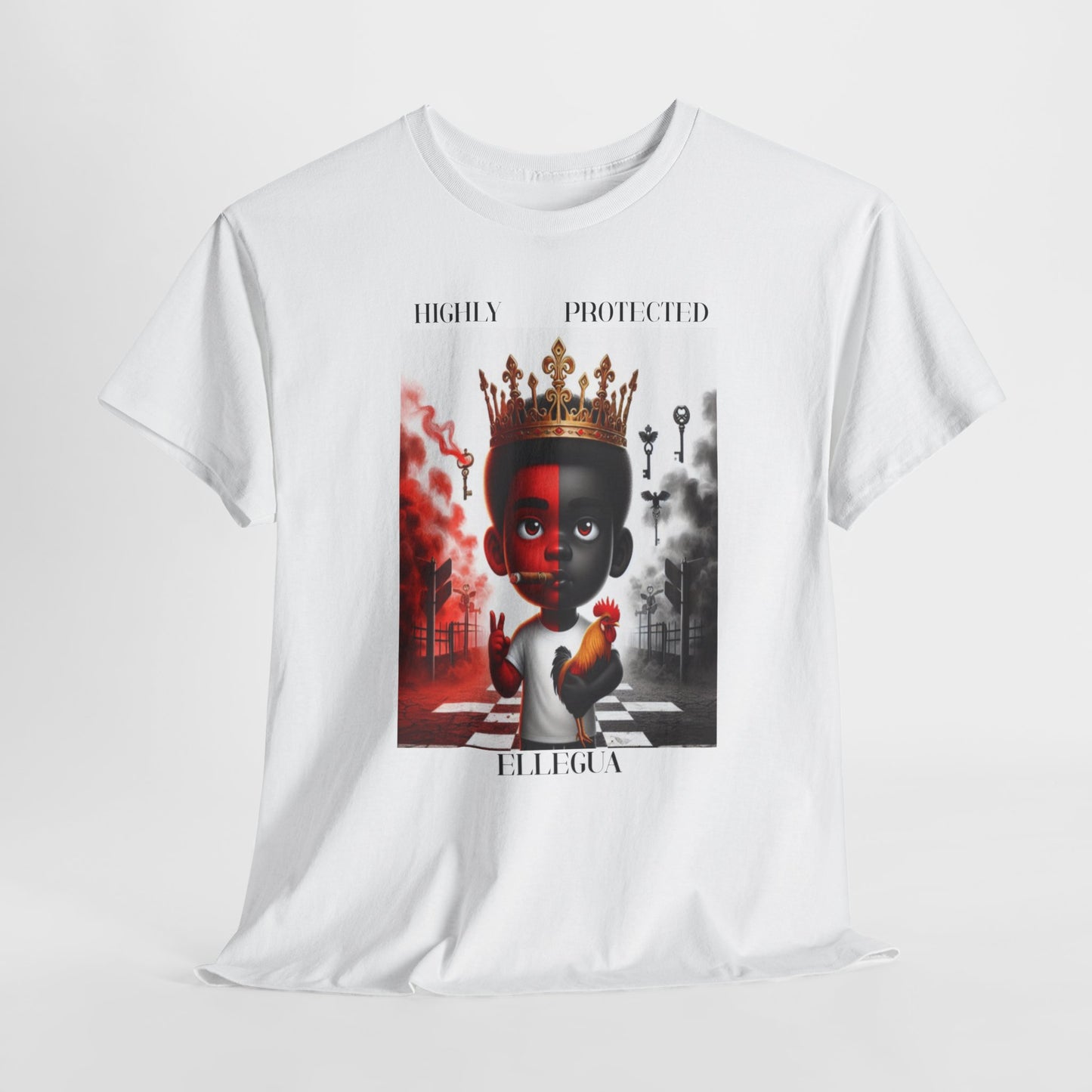 Highly Protected ELLEGUA Shirt! Gift for Godparent or Devotee, Ashe Ellegua Tshirt