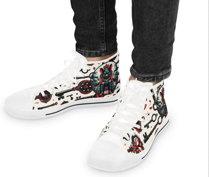 Orisha Eshu “Key Holder” High Top Sneakers – Gift for Devotee or Godparent