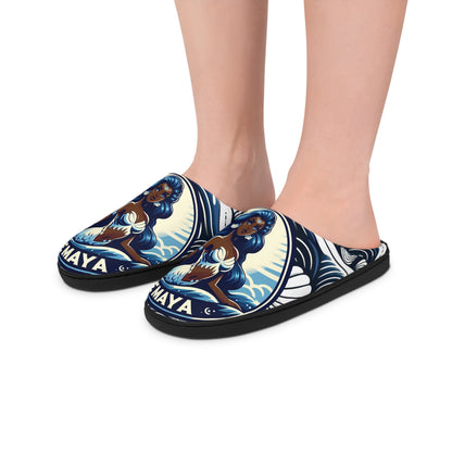 Yemaya “Mighty Waves” Orisha Indoor Slippers – Gift for Devotee or Godparent