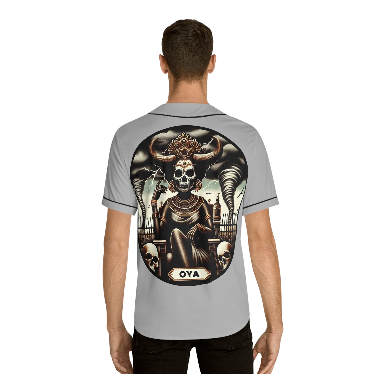 Ashe OYA jersey, Royal Crowned Buffalo, Orisha Based Urban Style Jersey