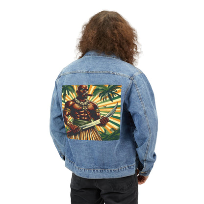 Orisha OGGUN Denim Jean Jacket! Gift for Godparents or Devotee