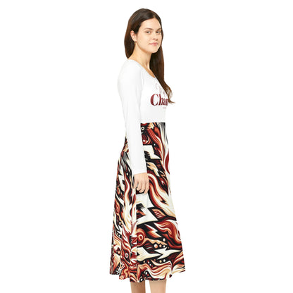Maferefun CHANGO Long Sleeve Dress! Gift for Devotee or Godparent! Fall/winter Lucumi based Orisha CHANGO dress